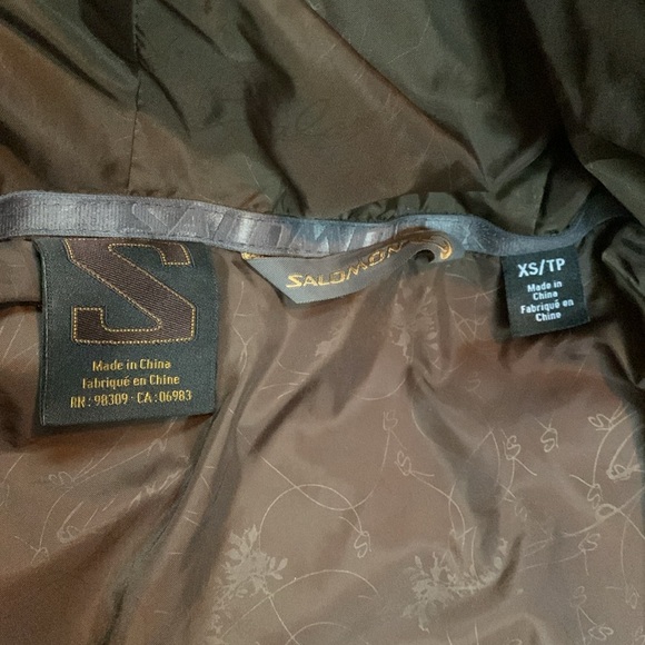 Salomon Skiing Snowboarding Goose Down Jacket Coat - Picture 9 of 12